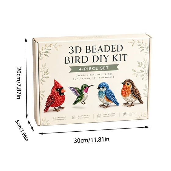 3D-Perltier-Bastelset - DIY-Miniatur-Tierperlen-Set für Anfänger