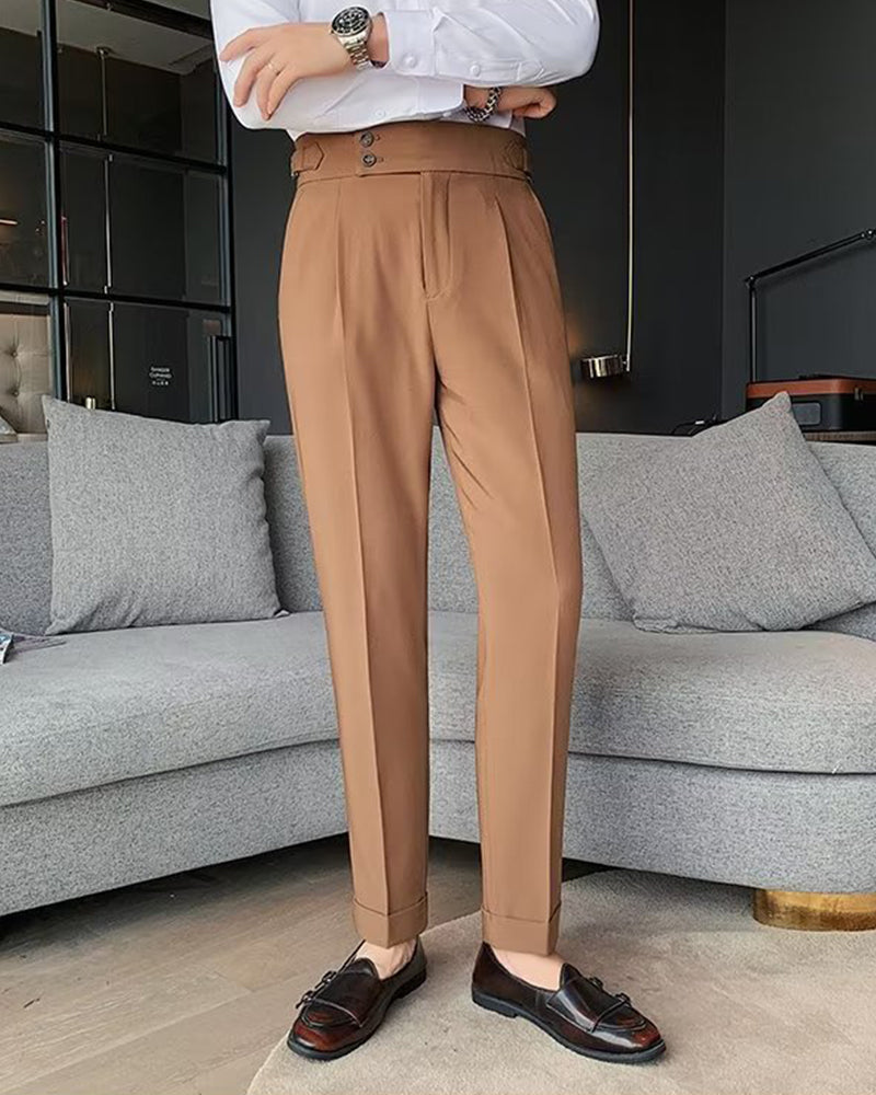 Herren Hose Tasche Einfarbig Lässig Kleid