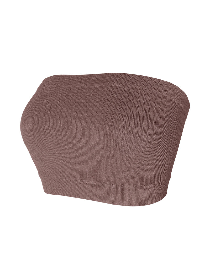 Dessous Trägerlos Einfarbig Bandeau