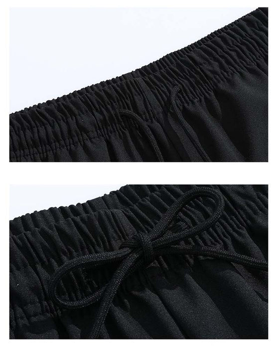 Shorts Doppelter Weißer Streifen Knielang Freizeit