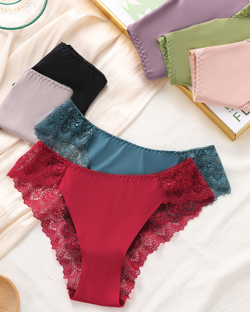 Damen-Unterwäscheset Mit Kontrastspitze