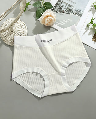 Slips Solid Farbe Hohe Taille