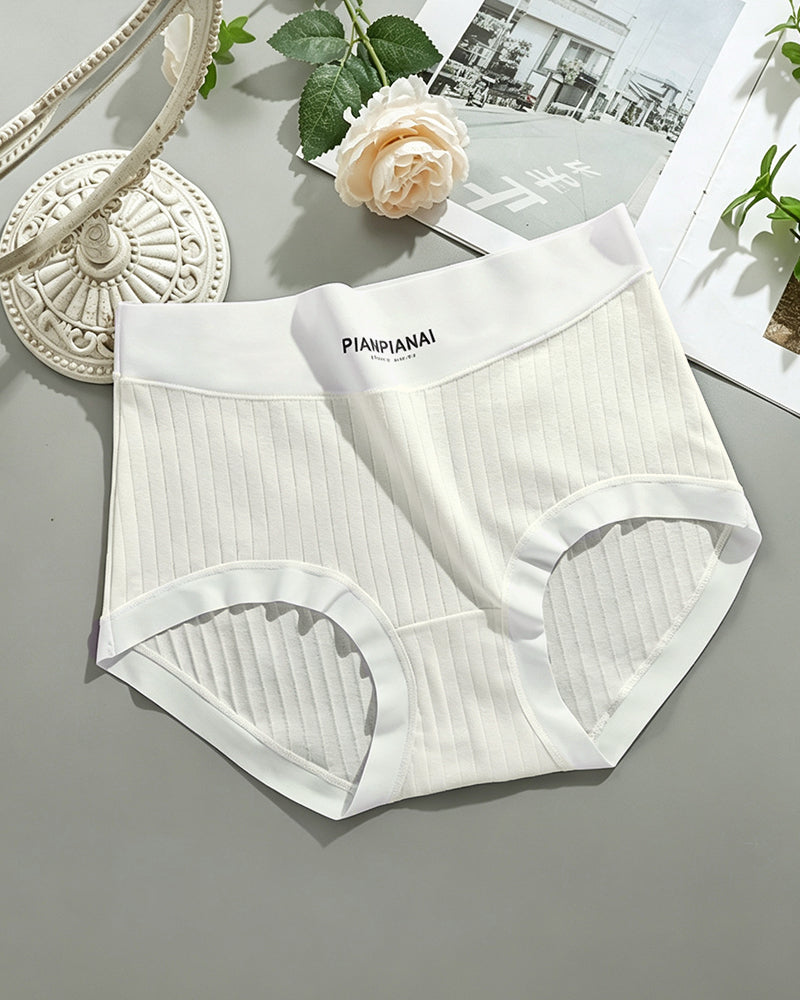 Slips Solid Farbe Hohe Taille
