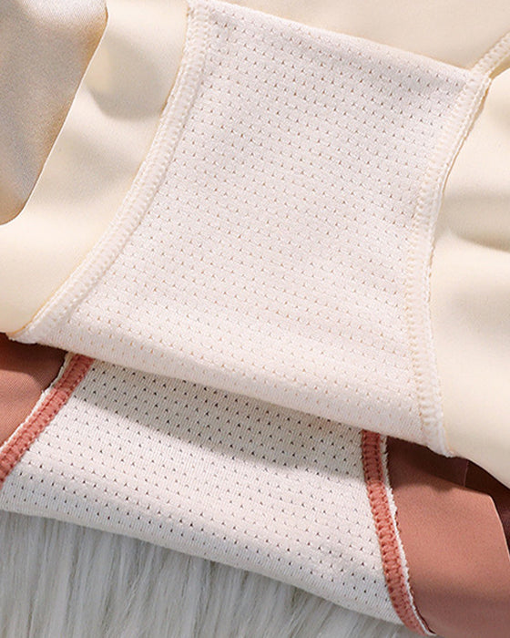 Damen hohe Taille Eisseide Satin nahtlose sexy Slip mit Po-Lift und Bauchkontrolle