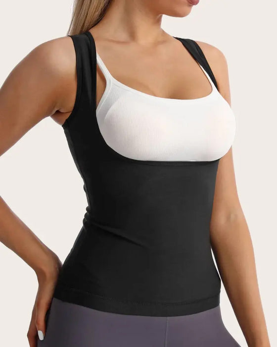 Damen Tanktop Schweiß Training Fitnessstudio Formend