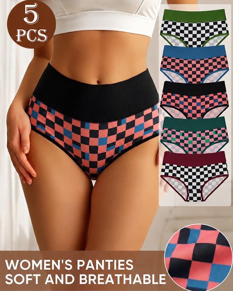 Set 5er-Pack Nahtlose Hohe Taille Slips