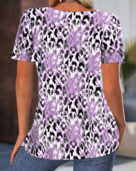 T-Shirt Rundhals Kurzarm Bedruckt