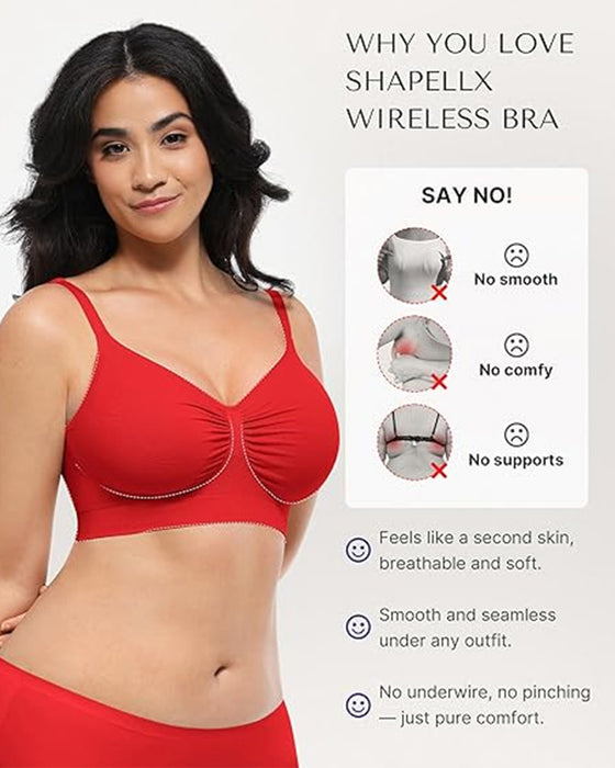 Drahtloser bequemer BH für Damen nahtloser BH