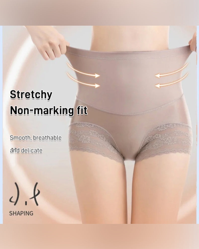 Unterwäsche Seidig Hohe Taille Formend