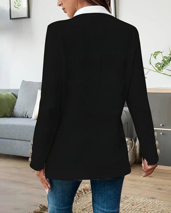 Mantel modisch Kontrastfarbe