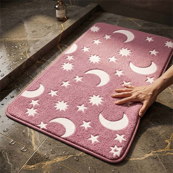 Leuchtendes Korallfleece-Bodenmatte
