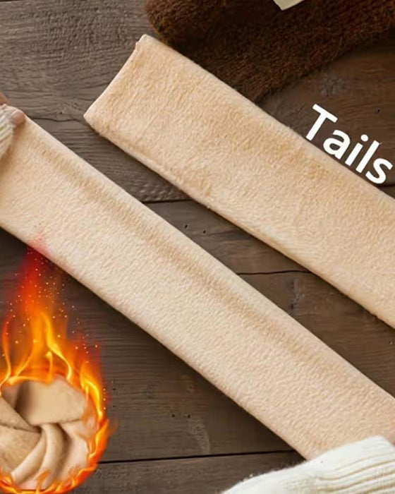 Weiche plüsch-bodensocken für den winter