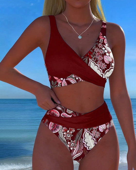 Bikini Kontrastfarbe Mode Blume