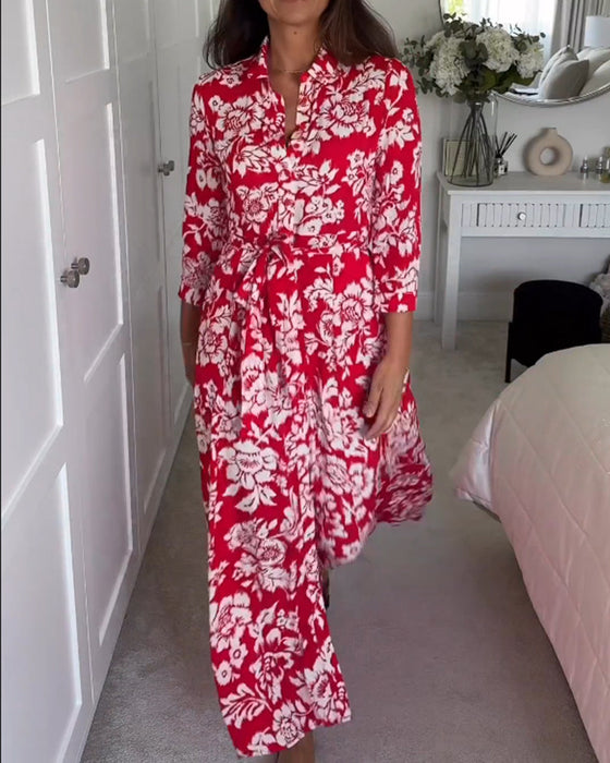Maxikleid mit Blumendruck