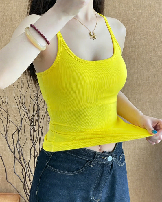 Tanktop mit integriertem BH Plus-Size Racerback