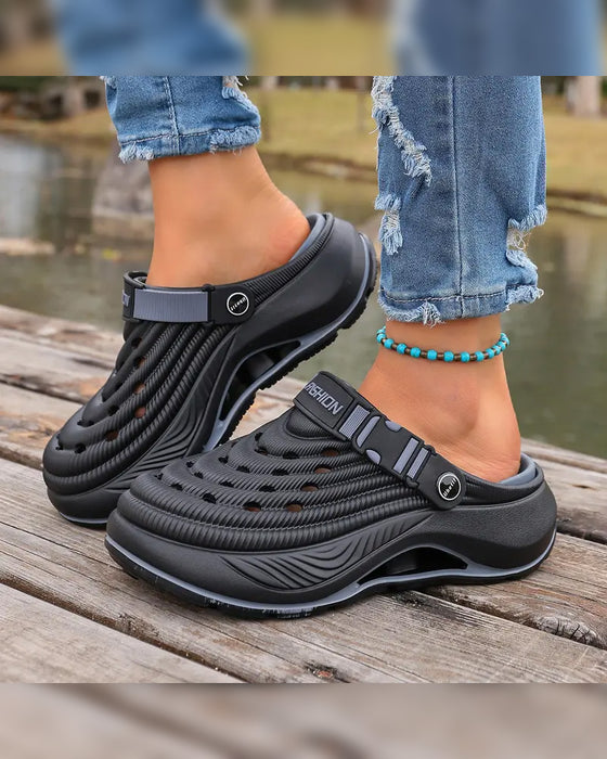 Sandalen Outdoor Dicke Sohle Rutschfest Geruchsresistent Langlebig Schnelltrocknend Weich Strand