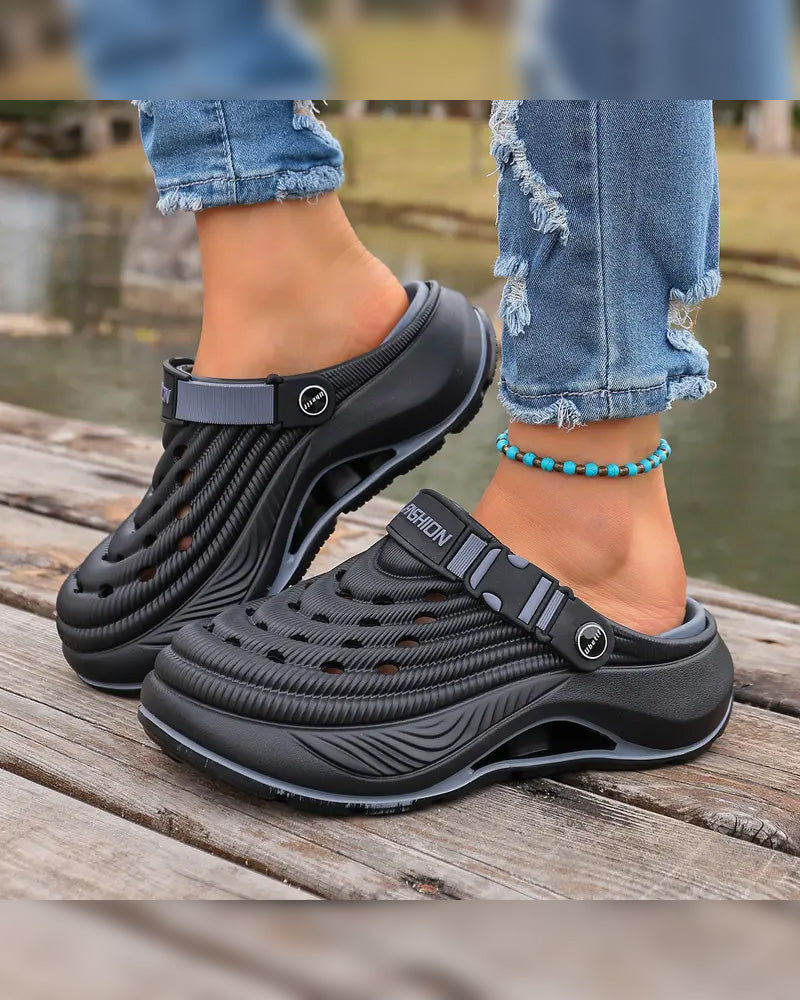 Sandalen Outdoor Dicke Sohle Rutschfest Geruchsresistent Langlebig Schnelltrocknend Weich Strand