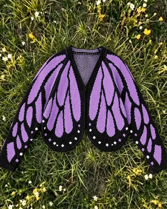 Cardigan Schmetterling Mode Lässig