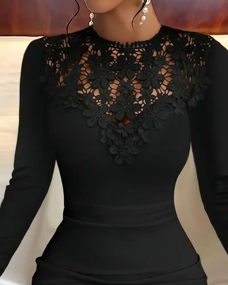 Patchworkkleid mit Slim-Fit-Bodycon