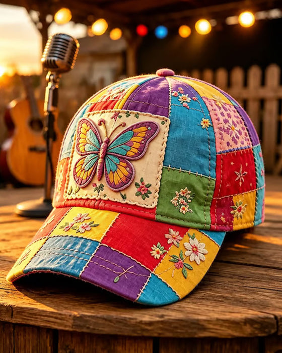 Schmetterling Bestickte Baseballkappe