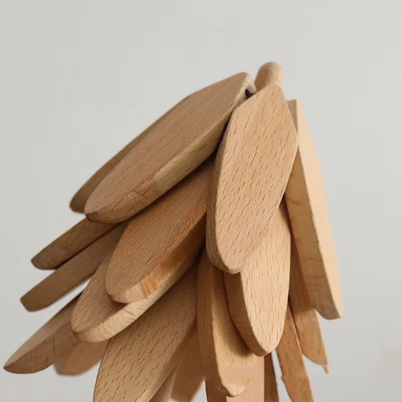 👍Baum Massivholz Isolierung Platzset