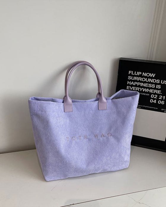 Tasche Buchstabendruck Tote