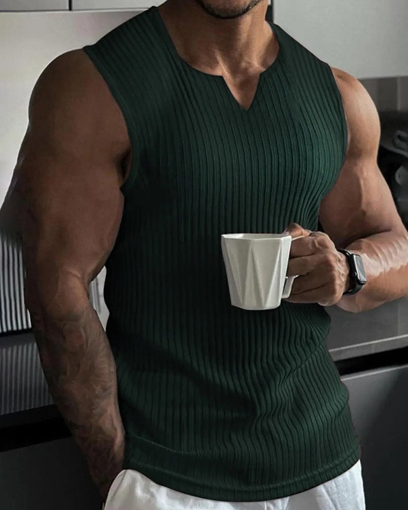 Herren Tanktop Einfarbig Sport Lässig