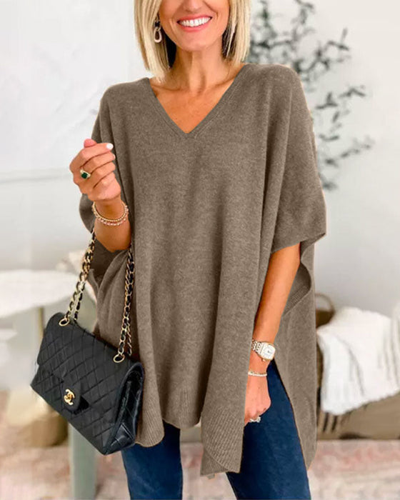 Eleganter Pullover mit V-Nevk