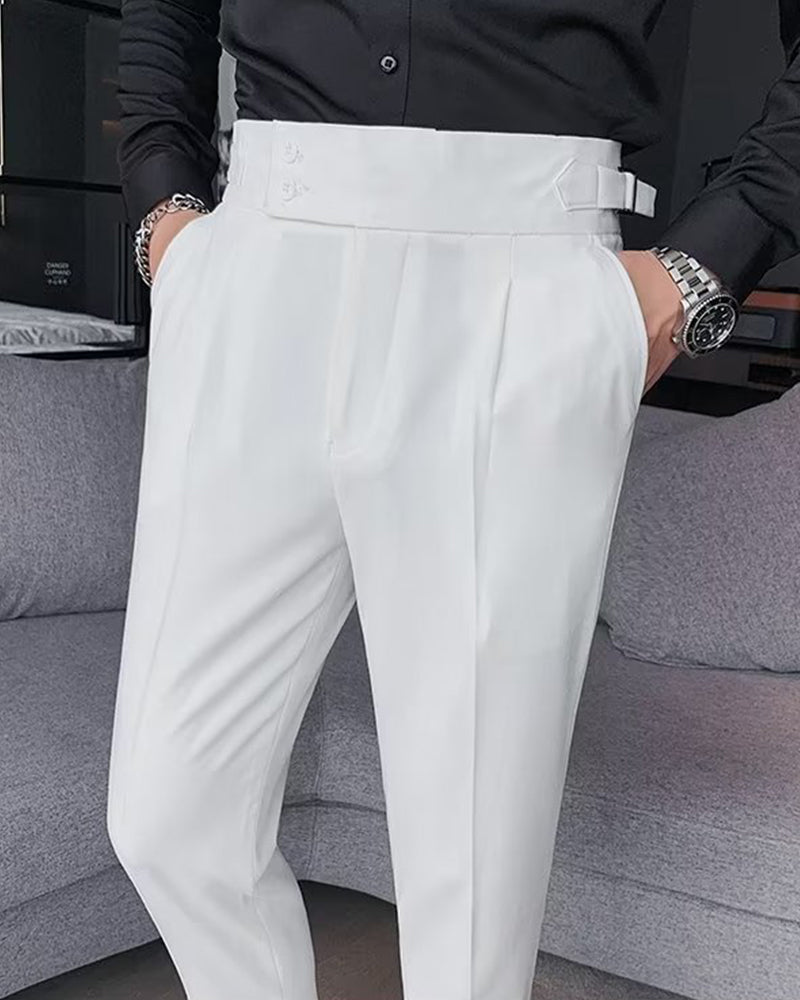 Herren Hose Tasche Einfarbig Lässig Kleid