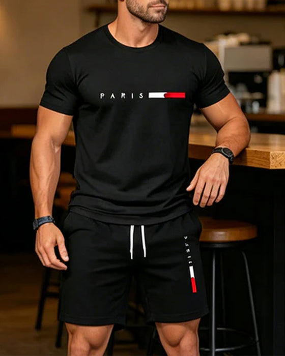 Set Herren Crew Neck Monogram Casual