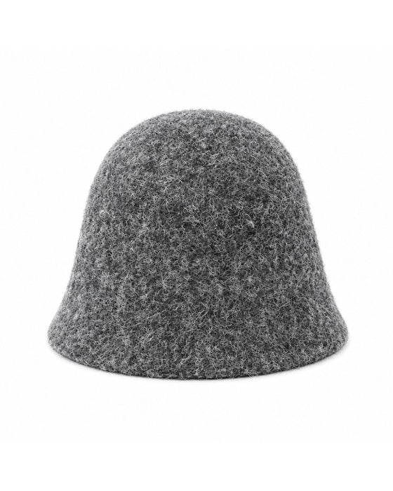 Einfarbiger Wildleder‑Bucket‑Hut