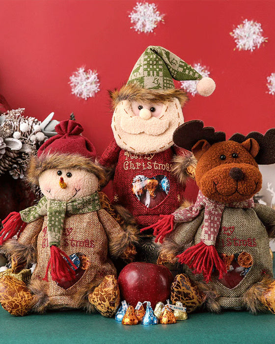 🎉 Letzter Tag Aktion 50% Rabatt 🎉 Weihnachtsgeschenktüten Mit Reißverschluss-Design