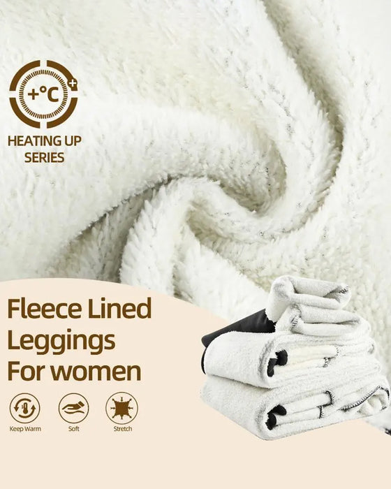 Leggings Warme Hohe Taille Gemütlich Gefüttert