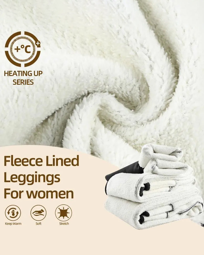 Leggings Warme Hohe Taille Gemütlich Gefüttert
