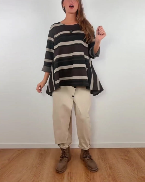 Hose Designer-Stil unregelmäßiger Schnitt Karottenform