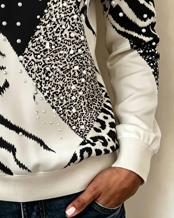 Sweatshirt Langarm Rundhals