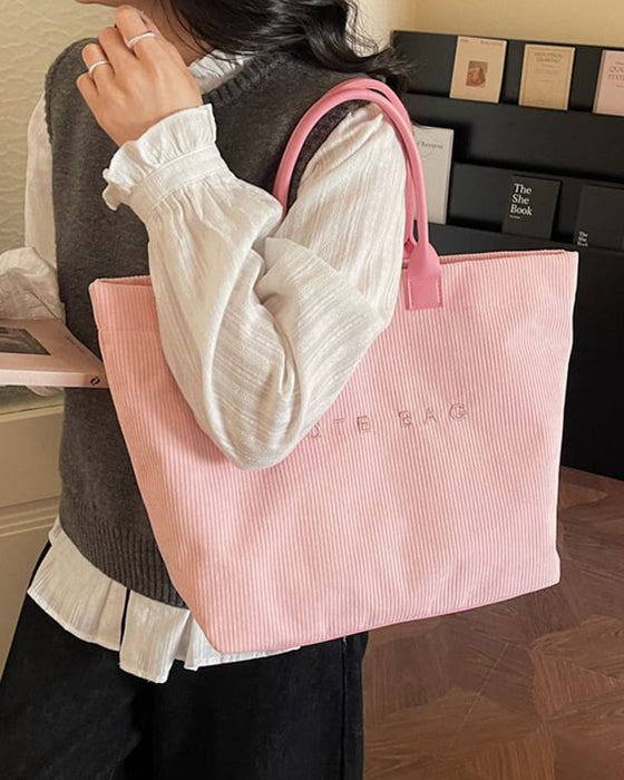 Tasche Buchstabendruck Tote