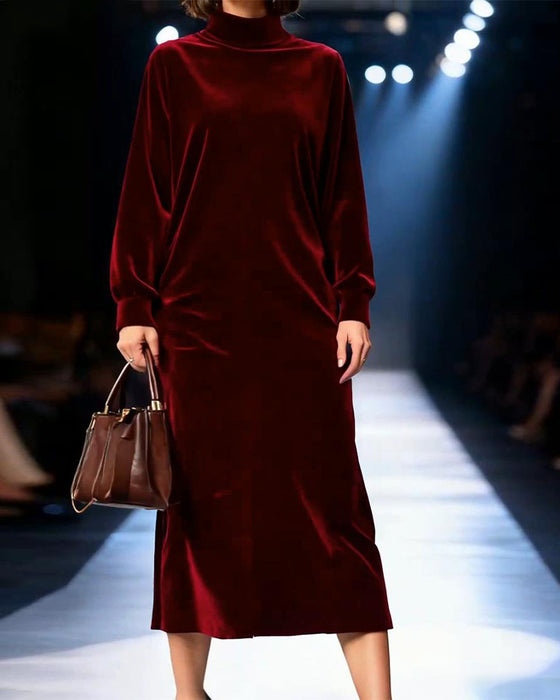 Kleid Mit Elegantem Ambiente, Modischem Aussehen Und Langer Ärmel