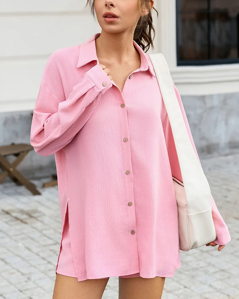 Set Locker geschnitten Off-Shoulder Casual