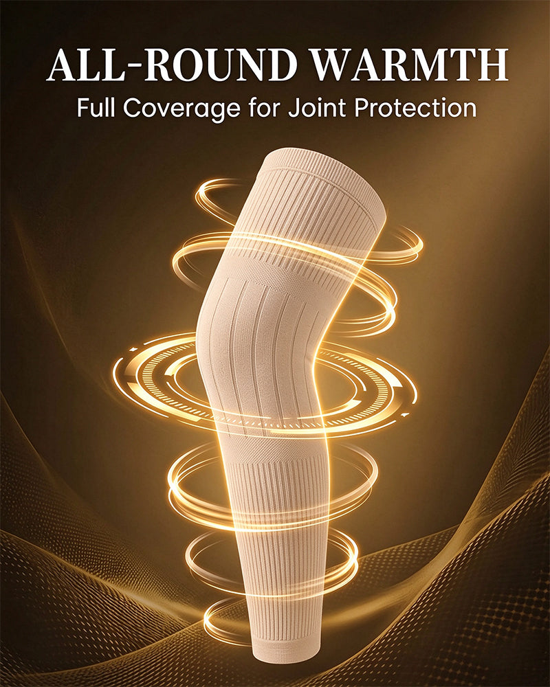 Fleecegefütterte Weichgestrickte Thermische Kniewärmer