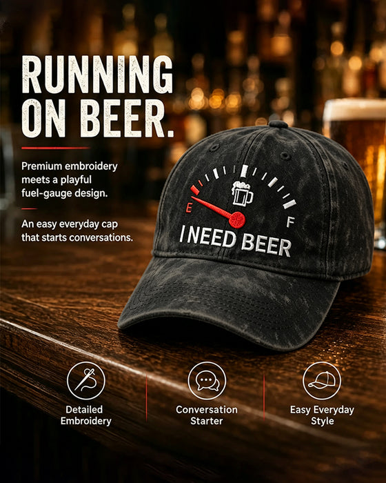 Dashboard Bier Bestickte Baseball Kappe