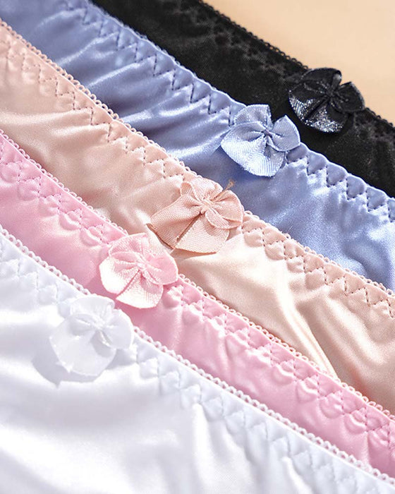 Unterhose Damen Elegant Satin Spitze