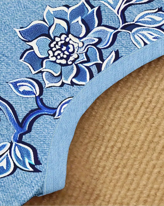 Kleid Ärmellos Imitat Denim