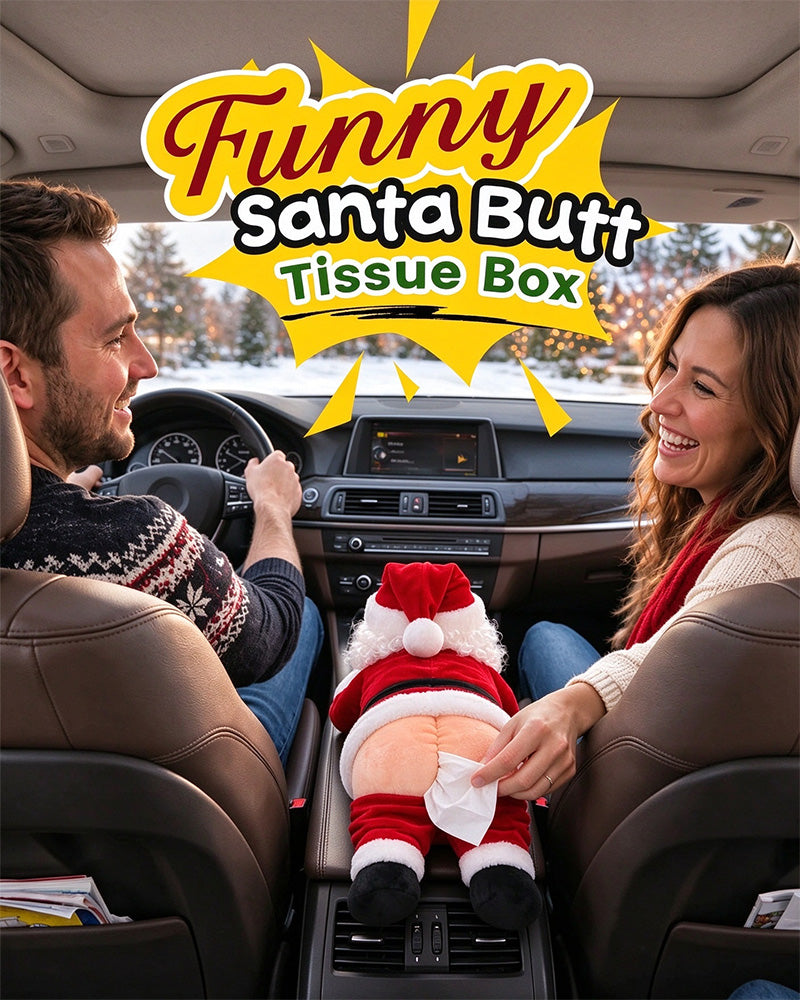 🎅😂 Lustiger Taschentuchbox-Bezug im Weihnachtsmann-Design