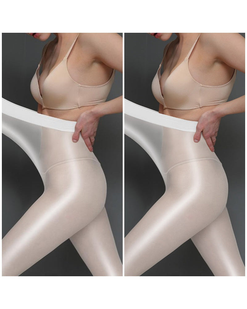 Glänzende Transparente Strumpfhose Für Damen