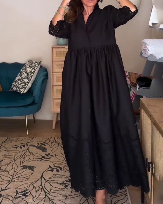 Kleid Ausgeschnitten Locker A-Linie