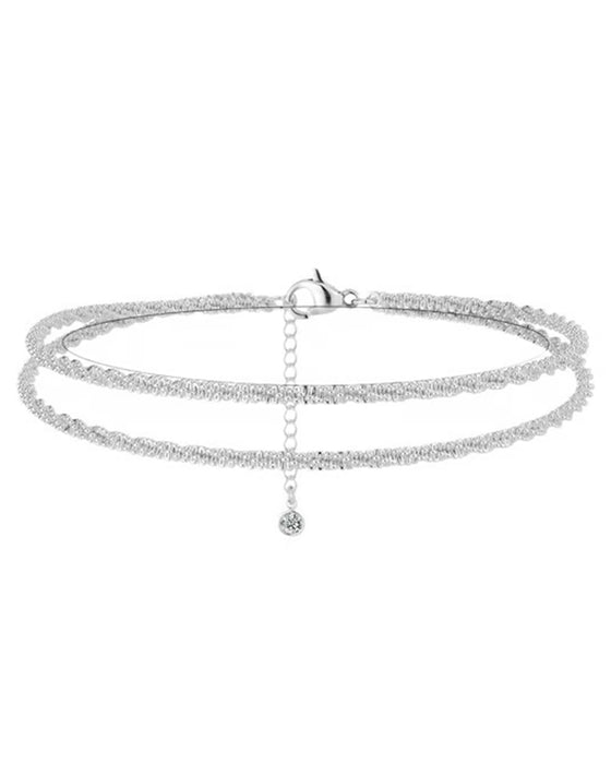 🏖️ Fußkettchen Damen Kc Gold & Sterling Silber