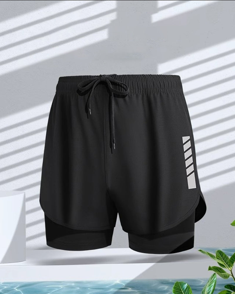 Herren Shorts Boxerstil Doppellage Bescheidenheit