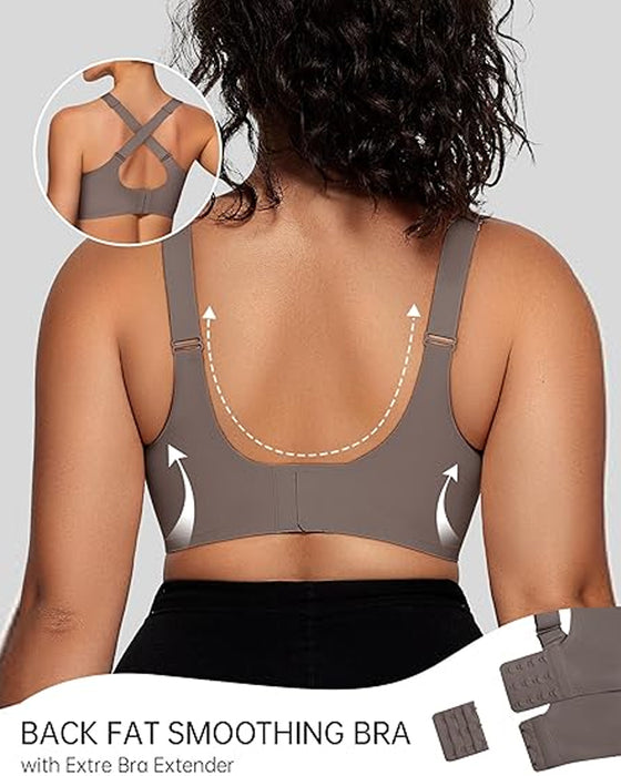 Damen-BH ohne Bügel mit V-Mesh – bequemer und stützender Bralette