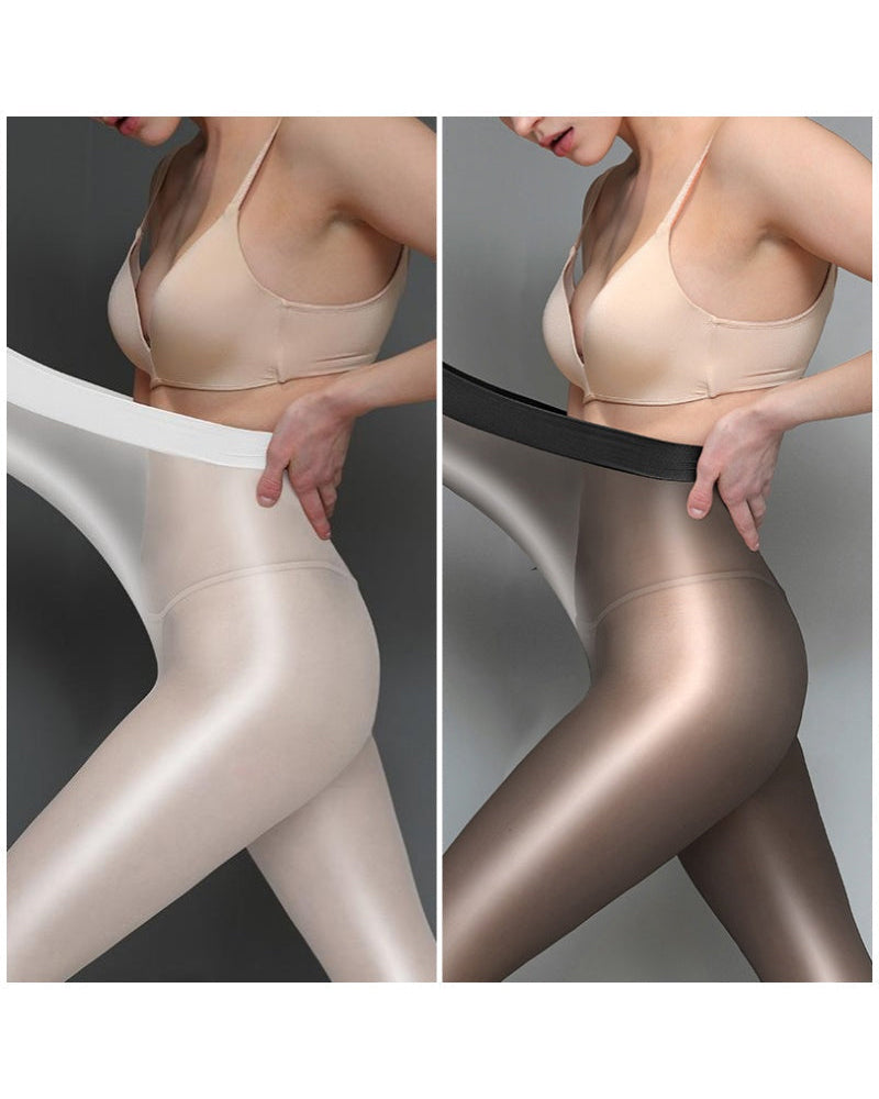 Glänzende Transparente Strumpfhose Für Damen